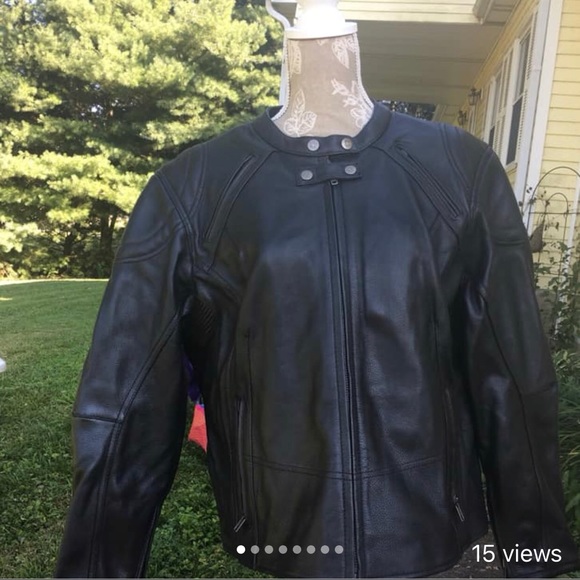 Jackets & Blazers - (SOLD) Women’s leather biker jacket size XXL.